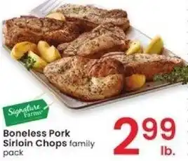 Albertsons Boneless Pork Sirloin Chops offer