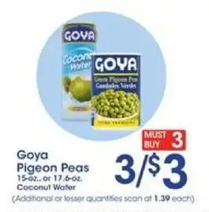Price Rite Goya Pigeon Peas offer