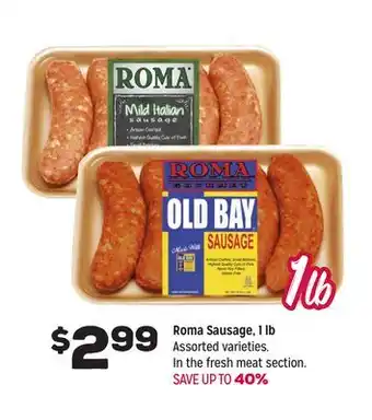 Grocery Outlet Roma sausage, 1 lb offer