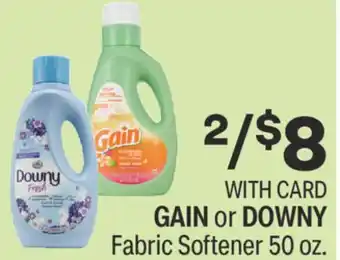 CVS Gain or downy fabric softener 50 oz offer