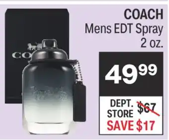 CVS Coach mens edt spray 2 oz offer