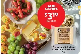 Aldi Emporium selection cheddar assortment offer