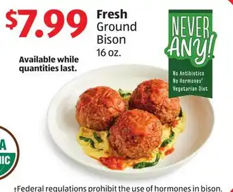 Aldi Fresh ground bison offer