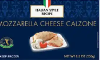 Lidl Italiamo frozen mozzarella cheese calzone offer