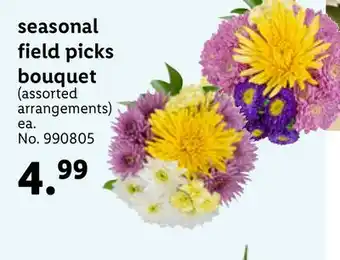 Lidl Seasonal field picks bouquet offer