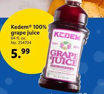 Lidl Kedem 100% grape juice offer