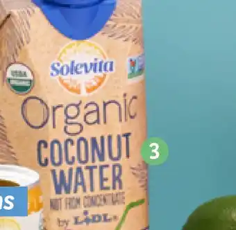 Lidl Solevita organic pure coconut water offer