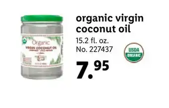 Lidl Organic virgin coconut oil offer