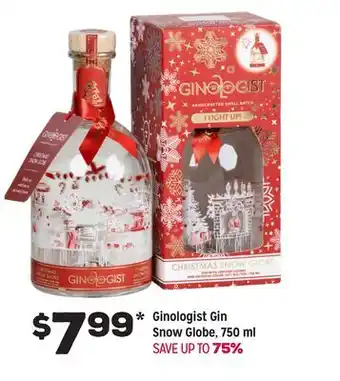Grocery Outlet Ginologist gin snow globe offer