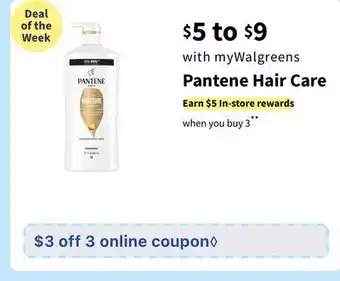 Walgreens Pantene hair care offer