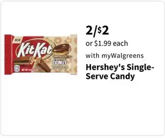 Walgreens Hershey's single- serve candy offer