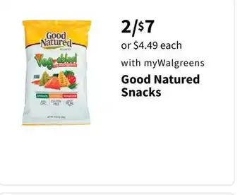 Walgreens Good natured snacks offer