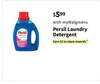Walgreens Persil laundry detergent offer