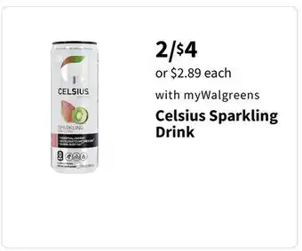 Walgreens Celsius sparkling drink offer