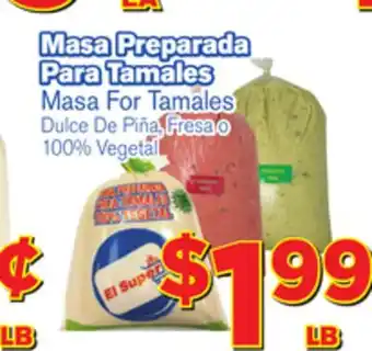 El Super Fresh Masa for tamales offer