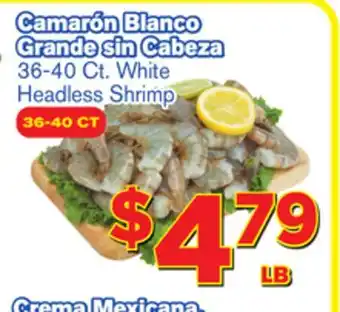 El Super Fresh White headless shrimp offer