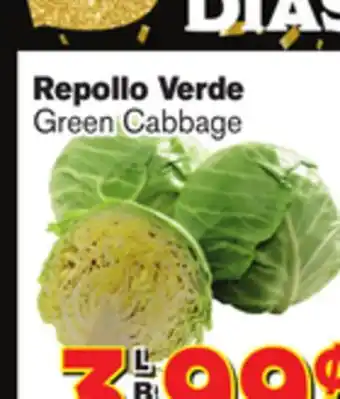 El Super Fresh Green cabbage offer