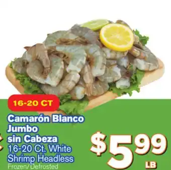 El Super Fresh Ct white shrimp headless shrimp offer
