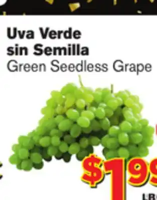 El Super Fresh Green seedless grape offer