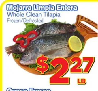 El Super Fresh Whole clean tilapia offer