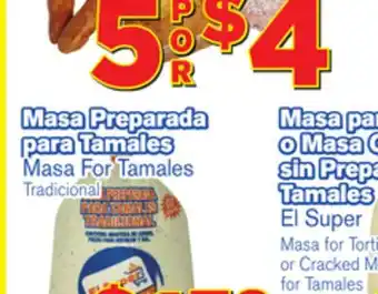 El Super Fresh Masa for tamales offer