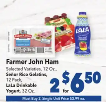 Vallarta Supermarkets Farmer john ham offer