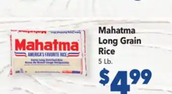 Vallarta Supermarkets Mahatma long grain rice offer