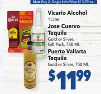 Vallarta Supermarkets Vicario alcohol offer