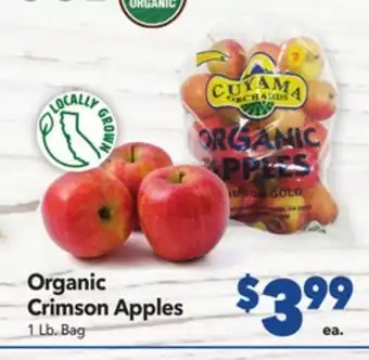 Vallarta Supermarkets Organic crimson apples offer