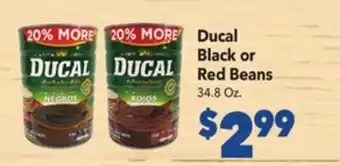 Vallarta Supermarkets Ducal black or red beans offer