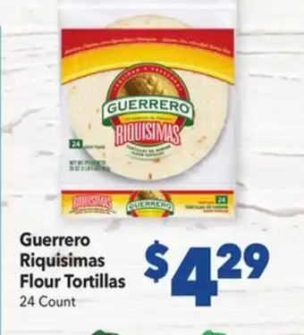 Vallarta Supermarkets Guerrero riquisimas flour tortillas offer