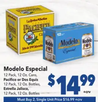 Vallarta Supermarkets Modelo especial offer