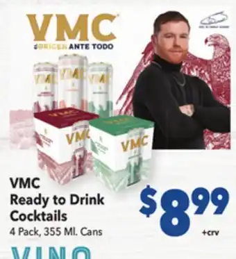 Vallarta Supermarkets Vmc ready to drink cocktails offer