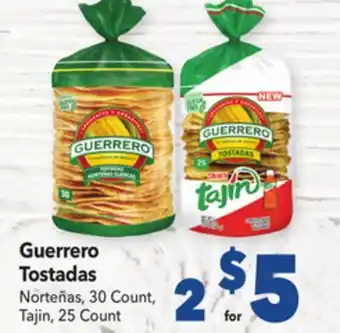 Vallarta Supermarkets Guerrero tostadas offer