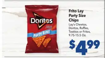 Vallarta Supermarkets Frito lay party size chips offer