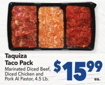 Vallarta Supermarkets Taquiza taco pack offer