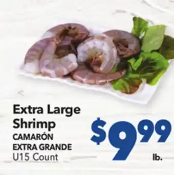 Vallarta Supermarkets Extra large shrimp/camarón extra grande offer