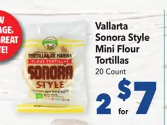 Vallarta Supermarkets Vallarta sonora style mini flour tortillas offer