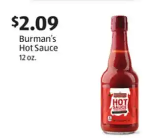 Aldi Burman's hot sauce offer