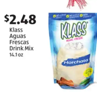 Aldi Klass aguas frescas drink mix offer