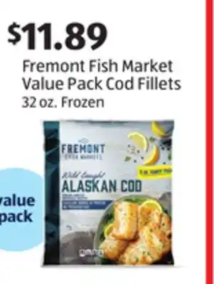 Aldi Fremont fish market value pack cod fillets offer