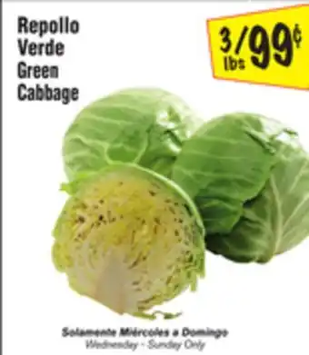 El Super Green cabbage offer