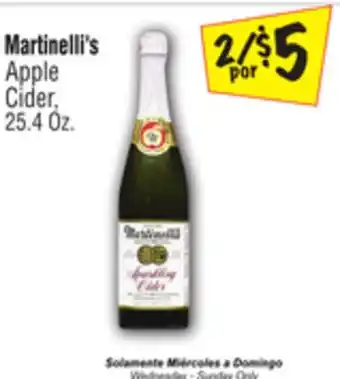 El Super Martinelli's apple cider offer