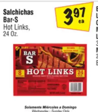 El Super Bar-s hot links offer