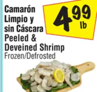 El Super Peeled & deveined shrimp offer