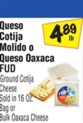 El Super Fud ground cotija cheese bulk oaxaca cheese offer
