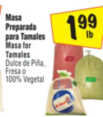 El Super Masa for tamales offer