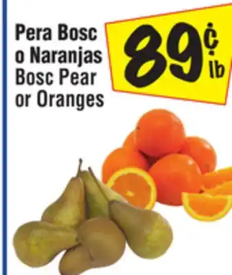 El Super Bosc pear or oranges offer