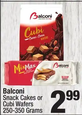Super King Markets Balconi snack cakes or cubi wafers offer