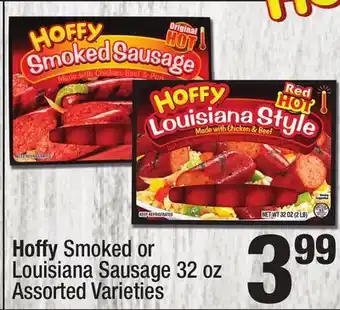 Super King Markets Hoffy smoked or louisiana sausage offer